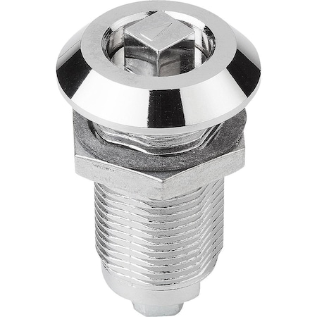 Kipp Quarter-Turn Lock Long Version, H=50, Zinc Chromed K1113.18501